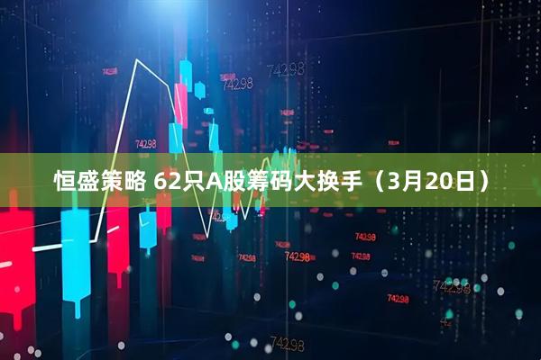 恒盛策略 62只A股筹码大换手（3月20日）