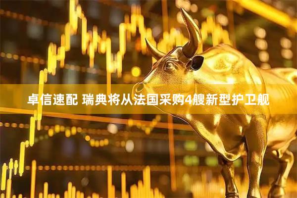 卓信速配 瑞典将从法国采购4艘新型护卫舰