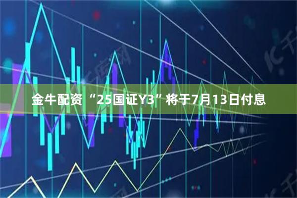 金牛配资 “25国证Y3”将于7月13日付息